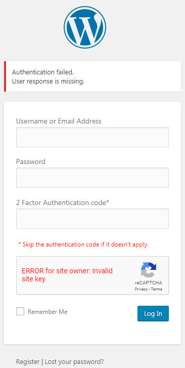 The WordPress login to your blog or website is more secured with 2 FA (a form of multifactor authentification) but in my case it generated a conflict with the Google Captcha app. It disabled me from entering my own website/blog.